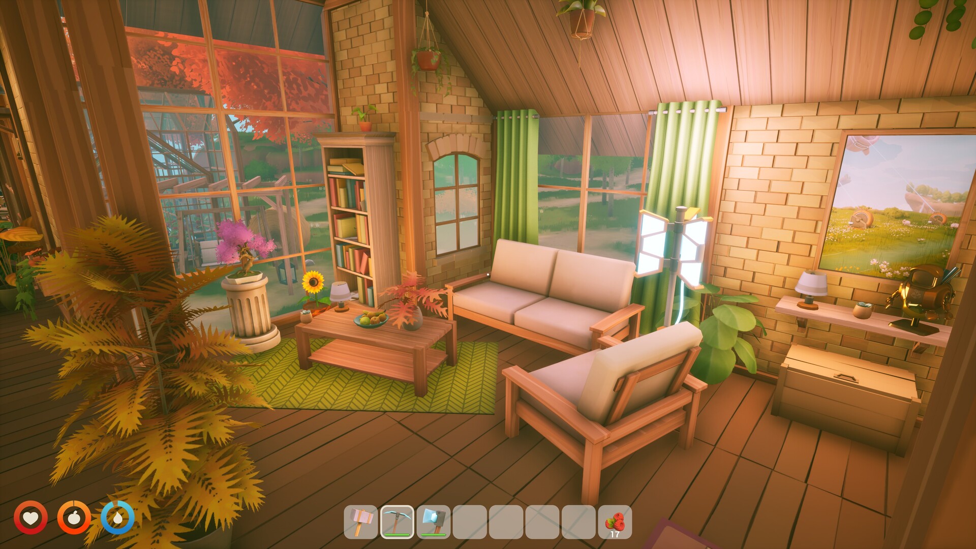 Solarpunk screenshot — base building