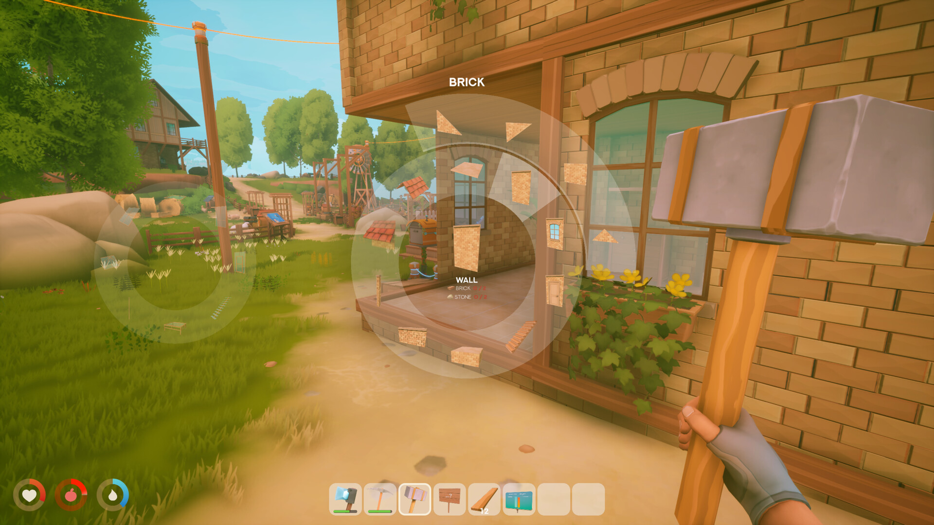 Solarpunk factory interior